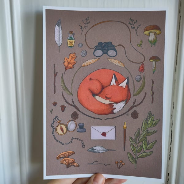 Fox & Trinkets Cosy Matte A5 Print