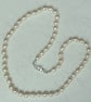 Very Pale Gold Freshwater Pearl Necklace - Image 9