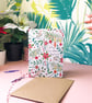 Joy To The World Seasonal Patterns Card Nordic Scandi Illustration Single or Set - Image 2