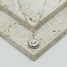 Recycled Silver Paw Print Pendant