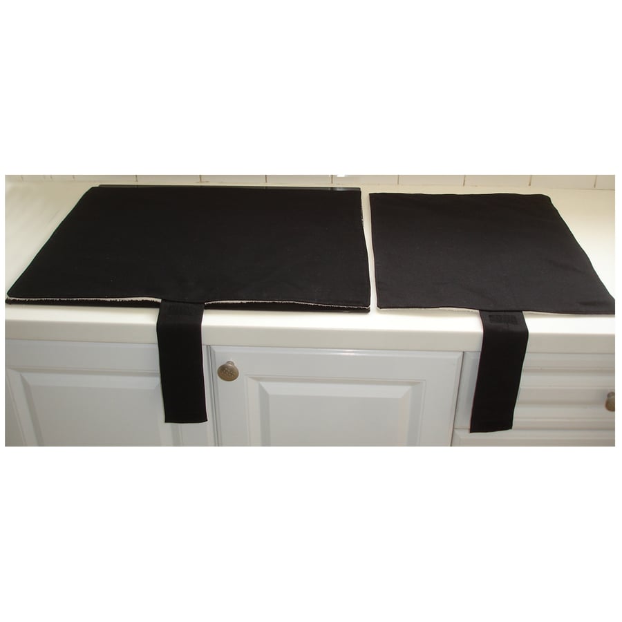 Everhot 90 Plus Hotplate Range Covers Farmhouse Kitchen Mat Pad Plain Black