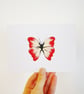 Free Postage - Red Butterfly Card - Image 2