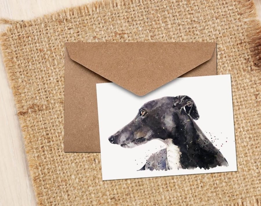 Sighthound GreetingChristmas Card -Sighthound cards,whippet cards ,whippet greet