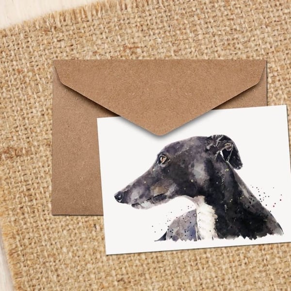 Sighthound GreetingChristmas Card -Sighthound cards,whippet cards ,whippet greet