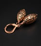 Copper handmade drop earrings , boho  copper jewellery - Image 3