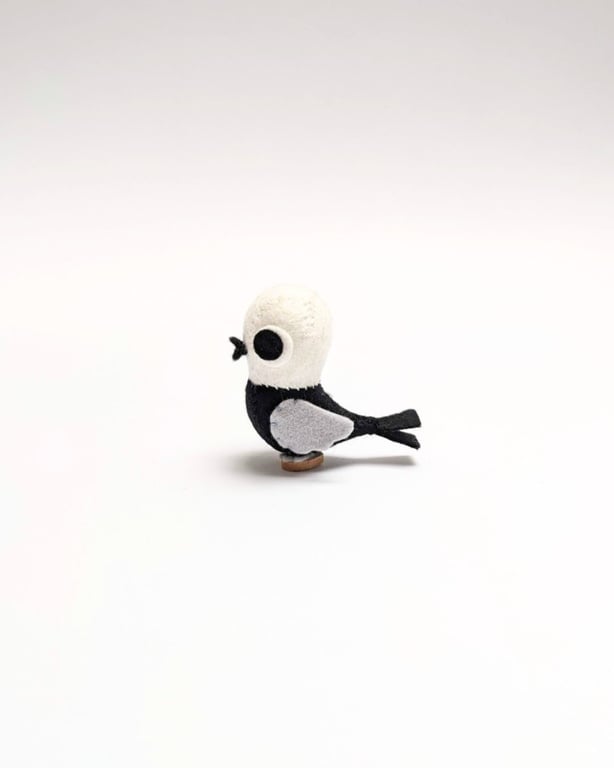 Subtle Bird - Wool Felt Sculpture