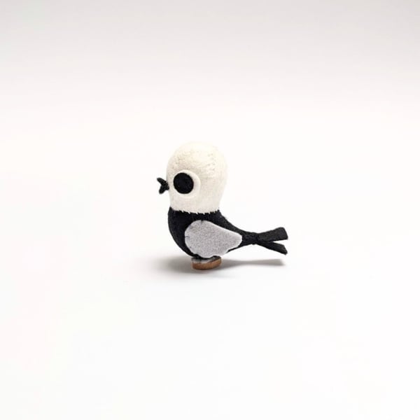 Subtle Bird - Wool Felt Sculpture