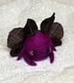 Purple Moth Friend Needlefelted Art Doll - Image 7