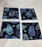 Cats coasters, Set of 4 fabric coasters, Handmade - Image 4