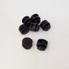 5 Pcs 14x17mm Spring Loaded Toggle Black Drawstring Stopper Cord Lock Bag