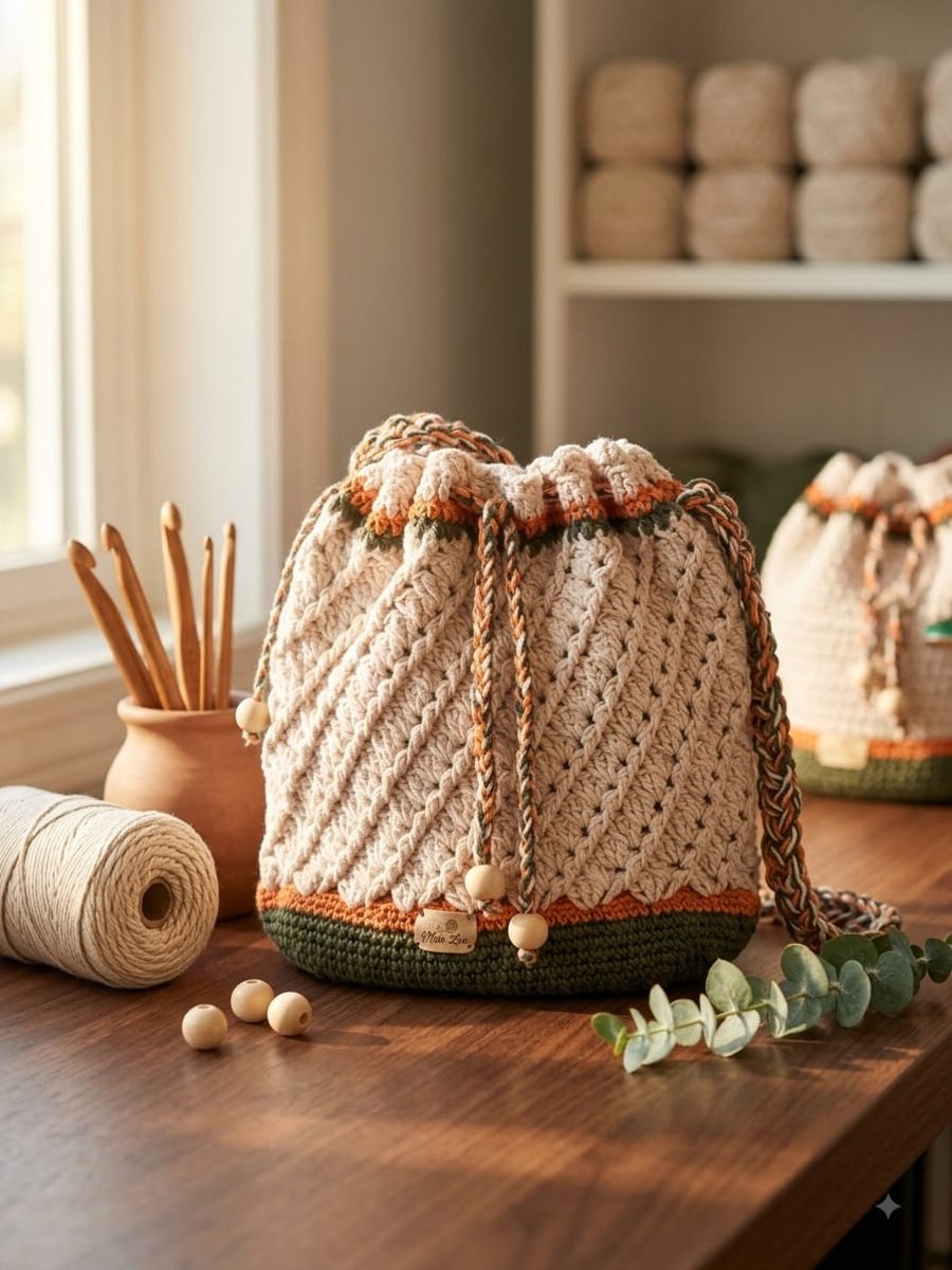 Handmade Crochet Bag – Boho Shoulder Bag in Various Colours