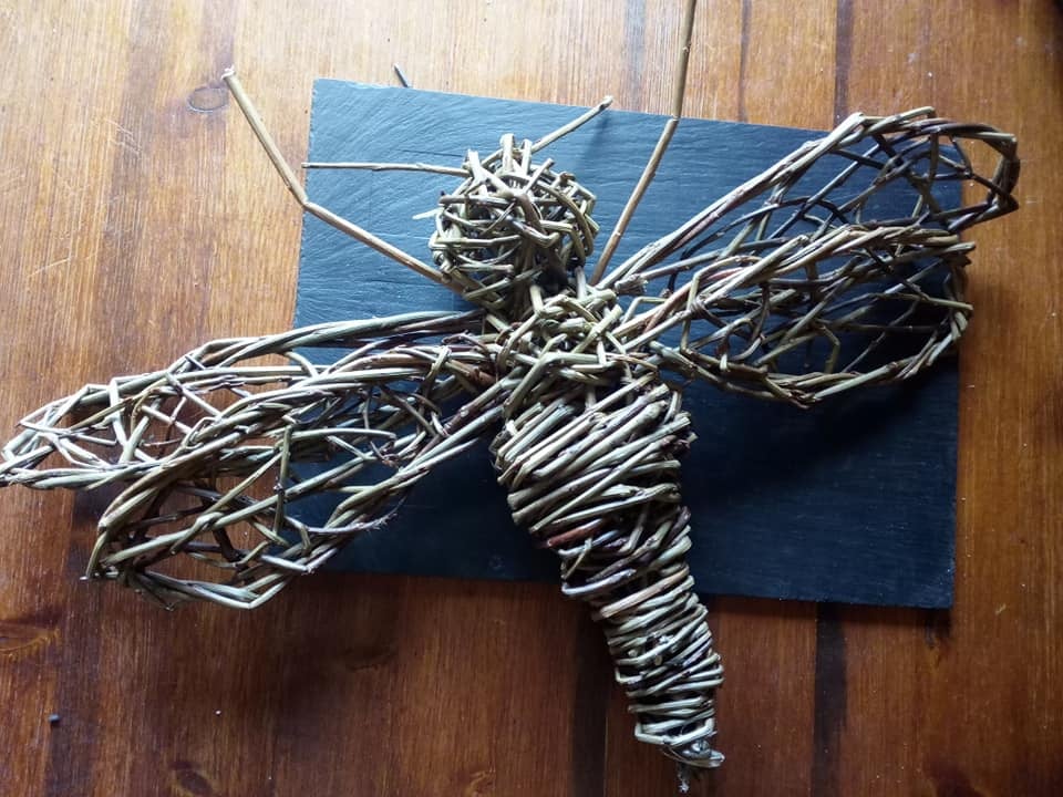 small willow bee, pollinator, sculpture, for inside or, outside display,