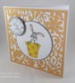 Handmade Just for You card - plant pot rabbit - Image 4