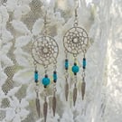 Silver Dream Catcher Earrings