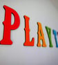 Playtime Wooden Letters Wall Kids Room, Nursery or Classroom Decor  - Image 2