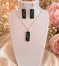 Handmade Emerald Green Resin Jewellery