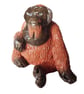Orangutan Ceramic Sculpture - Handmade - Image 5
