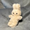 Mini Faux Mink Bunny Pocket Friend Handmade Soft Toy