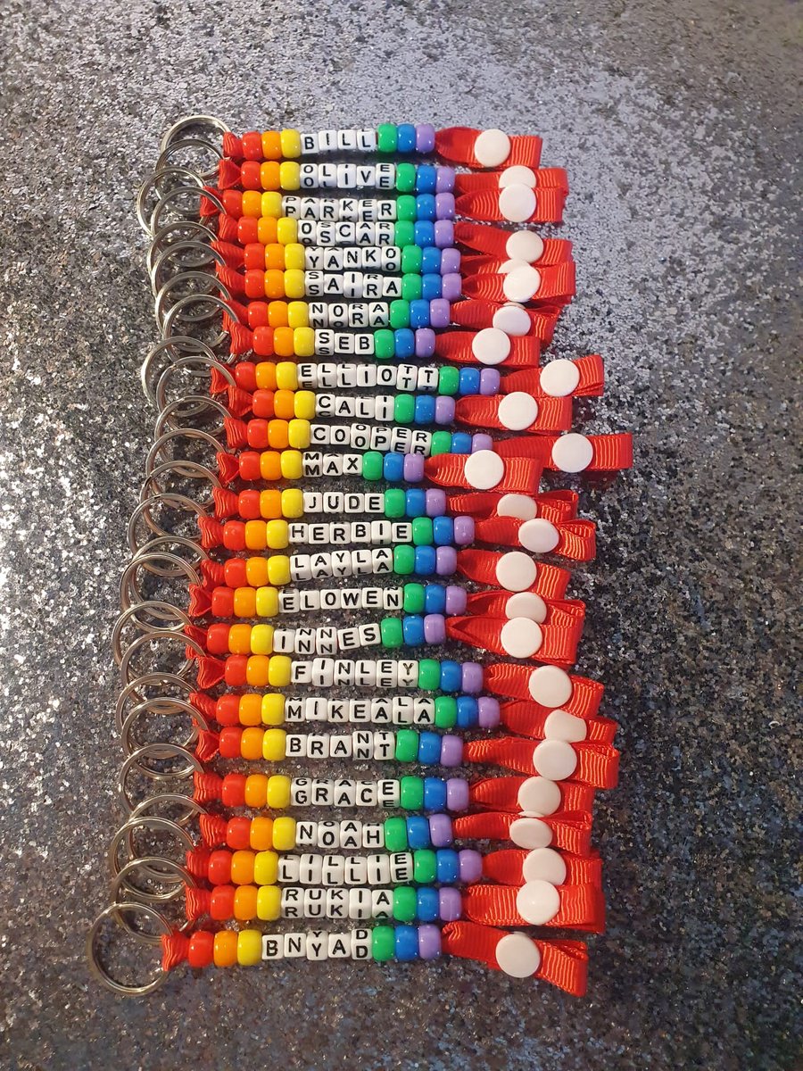 Personalised keyrings school teacher gift