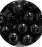 Black Round Opaque Acrylic Ball Beads, 6mm - 30mm, for Jewellery Making - Image 5
