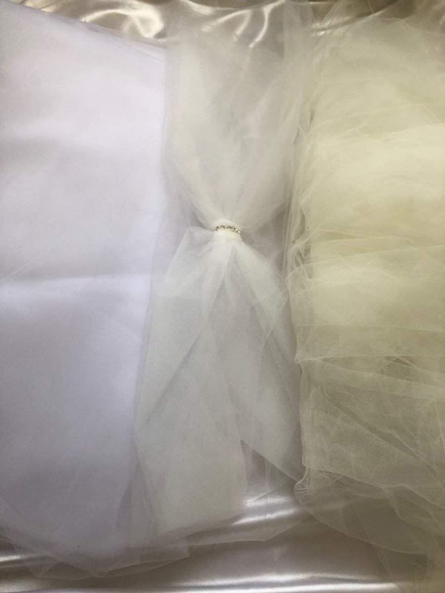 Sample - Bridal Sheer Tulle Fabric Sample