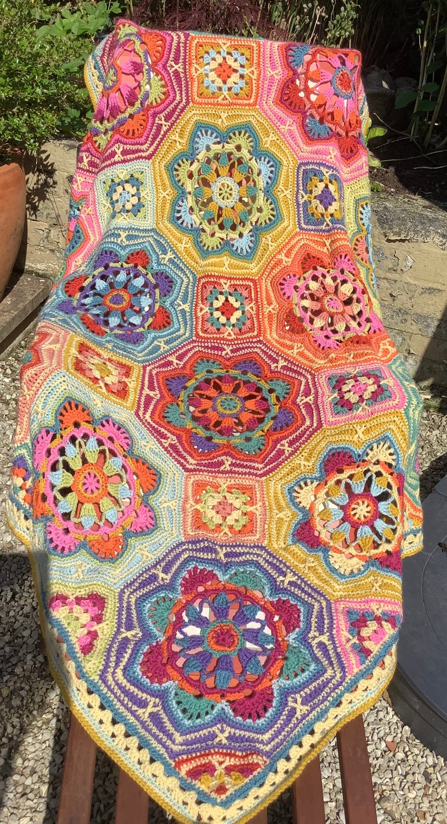 Persian Tile crochet Blanket - Folksy