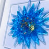 Fused glass cornflower picture