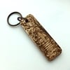 Arched Fairy Door Personalised Pyrography Wooden Keyring