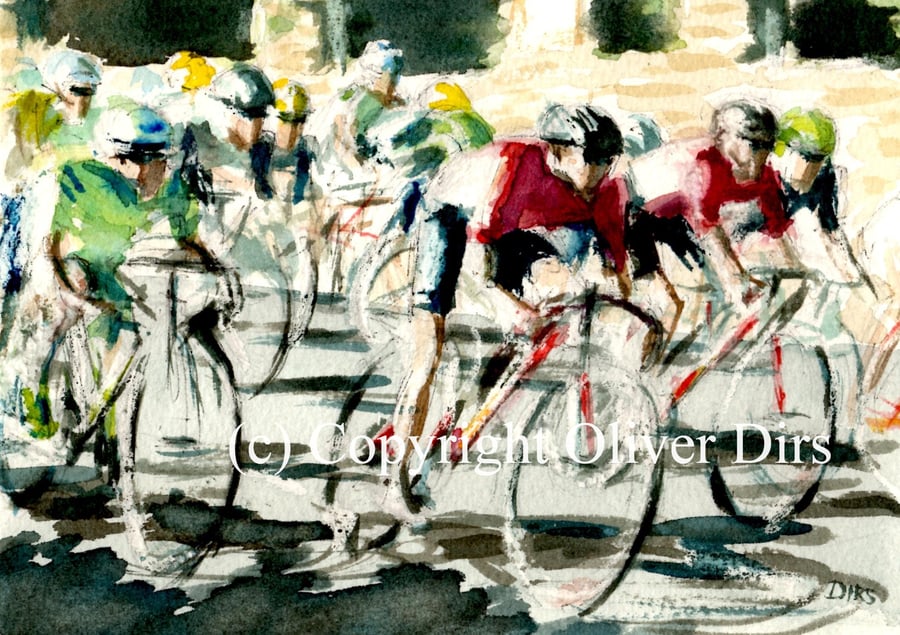 Tour of Britain – limited edition print, framed