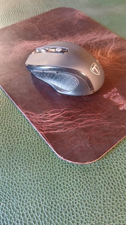 Handcrafted Buffalo Leather mouse mat
