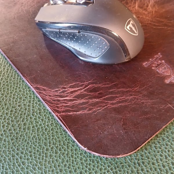 Handcrafted Buffalo Leather mouse mat