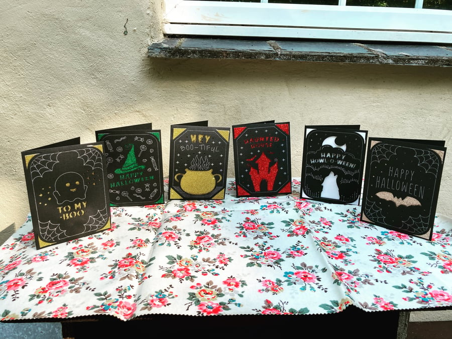 Set of six Halloween Cards 