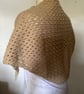 Fawn Coloured Crocheted Shawl  - Image 4