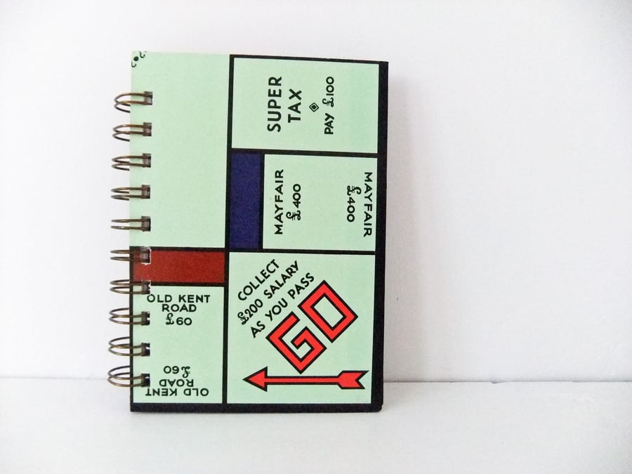 Small Monopoly organiser notebook