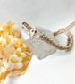 Howlite Skull & Smokey Quartz Bracelet