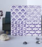 Mauve Floral Patchwork Pattern Ceramic Tile Trivet with Cork Backing - Image 2