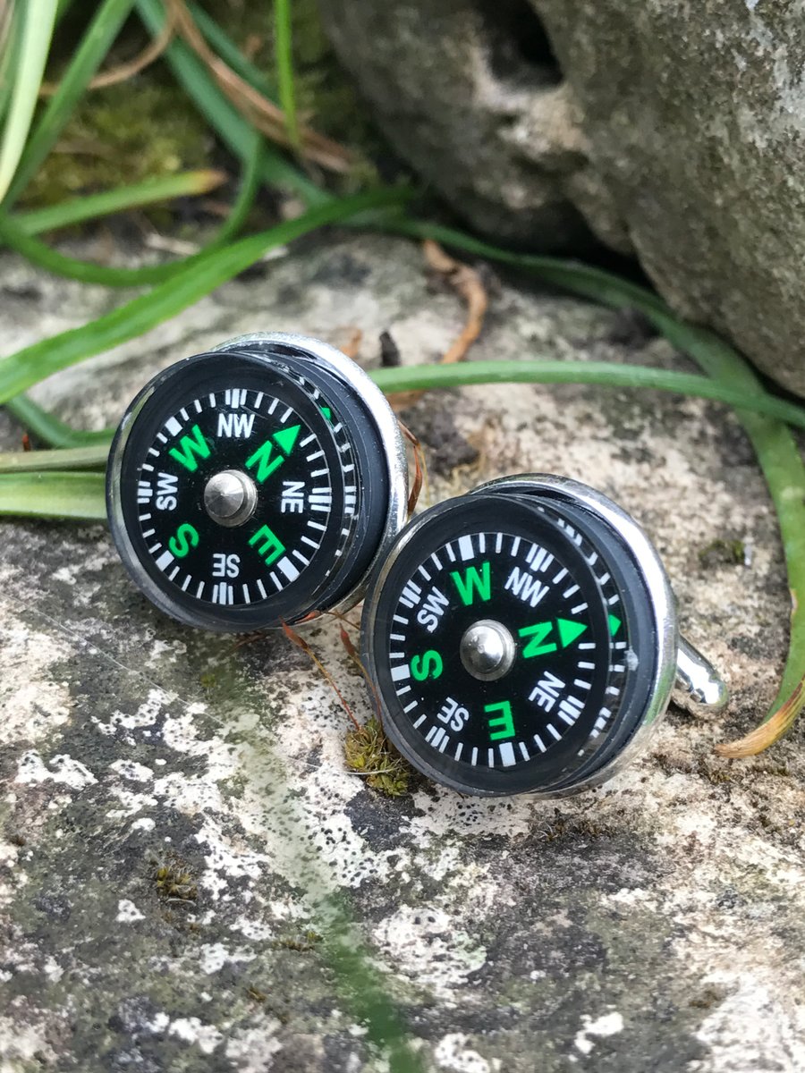 Working Compass Cufflinks 