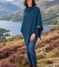 Scafell Pike Contour Cowl, Denim Blue Merino Wool Neck Warmer, Lake District - Image 4