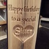Happy birthday to a special Sister CUT & FOLD Book Folding Pattern - EMAILED PDF
