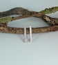 Silver Birch Bar Stud Earrings, inspired by nature - Image 2
