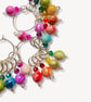 Rainbow Stitch markers - Gumball