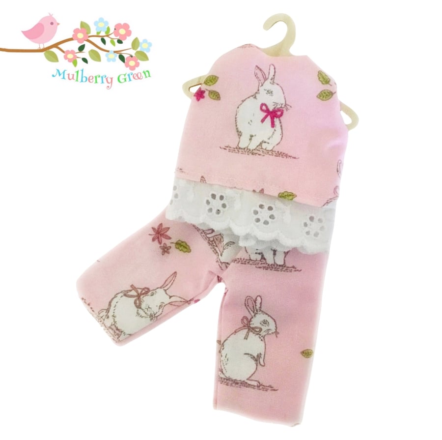 Reserved for Judith - Pink Rabbit Pyjamas