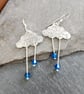 Cloud and raindrop earrings - Image 4