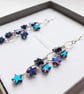 Blue Star Cascading Waterfall Earrings  - Image 3