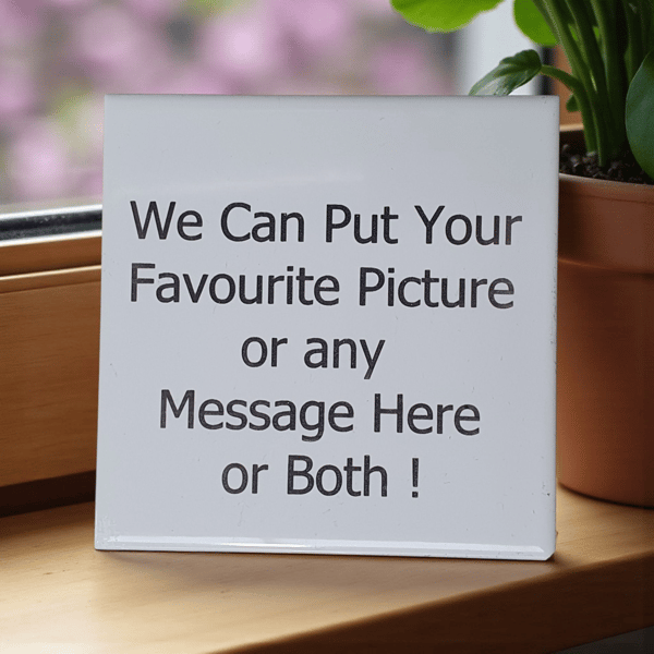 Custom Engraved Ceramic Tiles – Personalised with Your Photo or Message