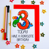 Birthday Card 3 Year Old Card, 3rd Today Have A Roarsome Birthday, Age Birthday 