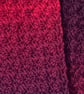 Crocheted Infinity Scarf with a Twist - Ruby Colours - Wool Mix Yarn - Image 5