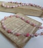 Pink and White Marble Effect Necklace with Lilac and Gold - Image 7