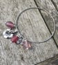 Beaded charm bangle - Image 1