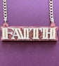 Faith acrylic necklace - Image 1
